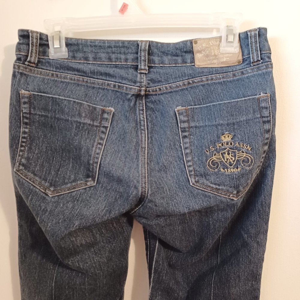 US Polo Association Size 8 Denim Capri